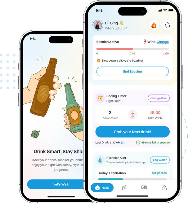Buzzline - BAC Tracking & Social Drinking App